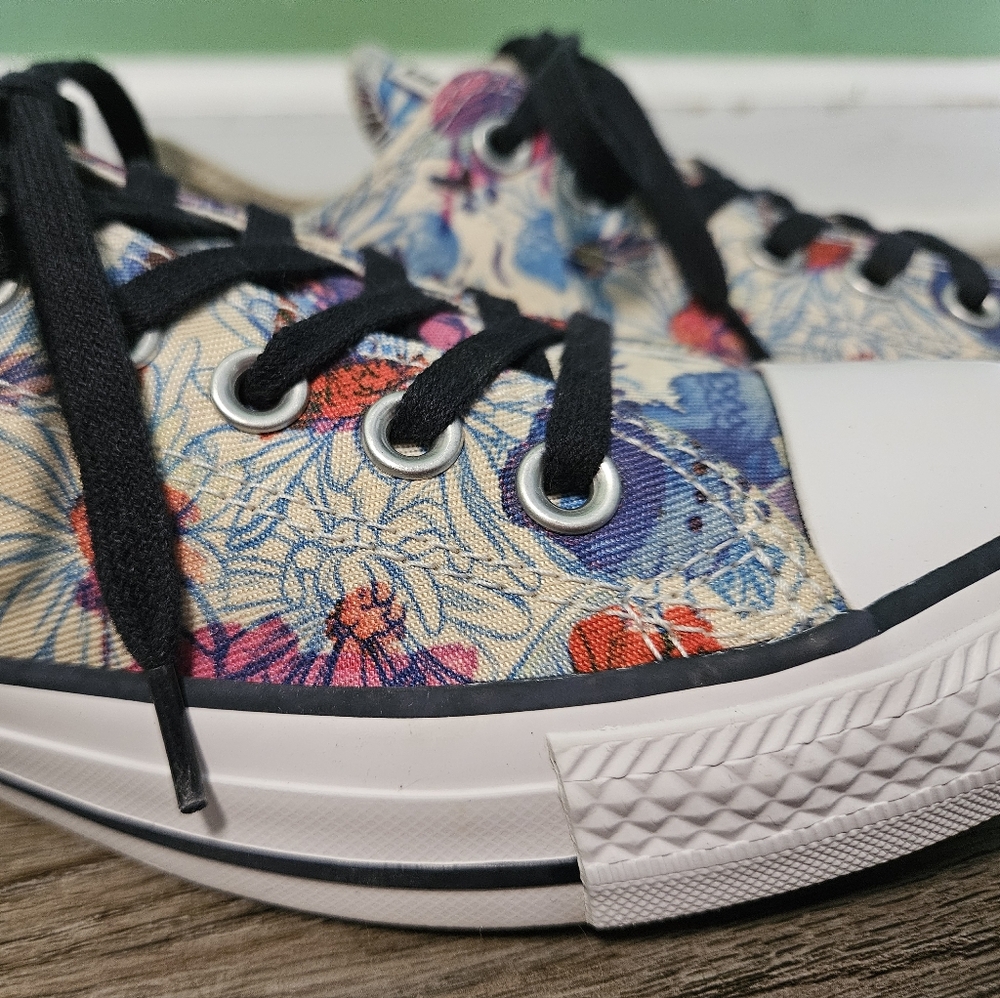 Converse Chuck Taylor All Star Ox - Daisy Spray Paint Print - Picture 4 of 9